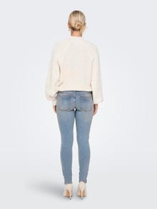 ONLY Skinny Fit Low waist Destroyed hems Jeans -Medium Blue Denim - 15236453