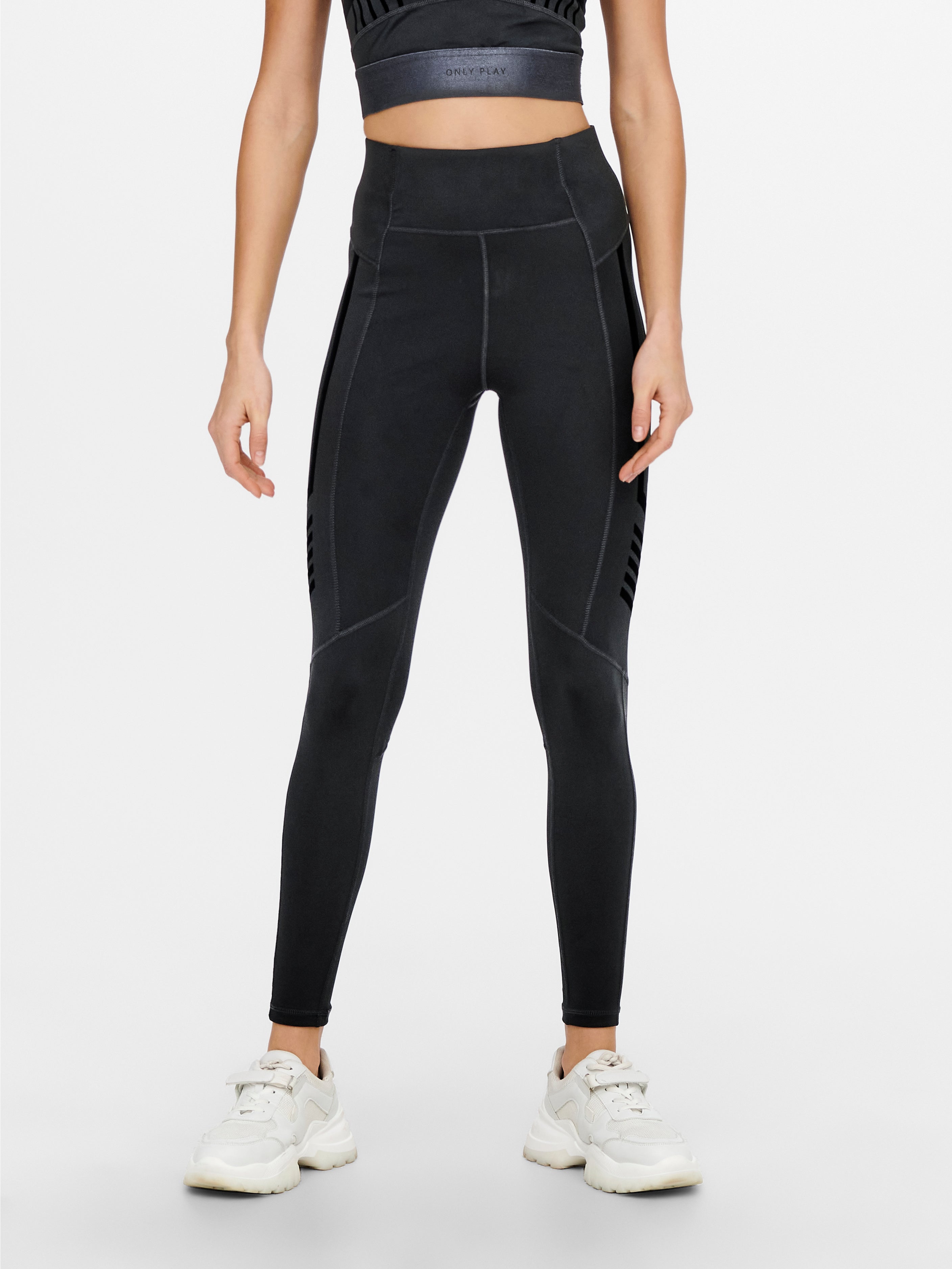 ONLY PLAY Skinny Workout Pants in Black