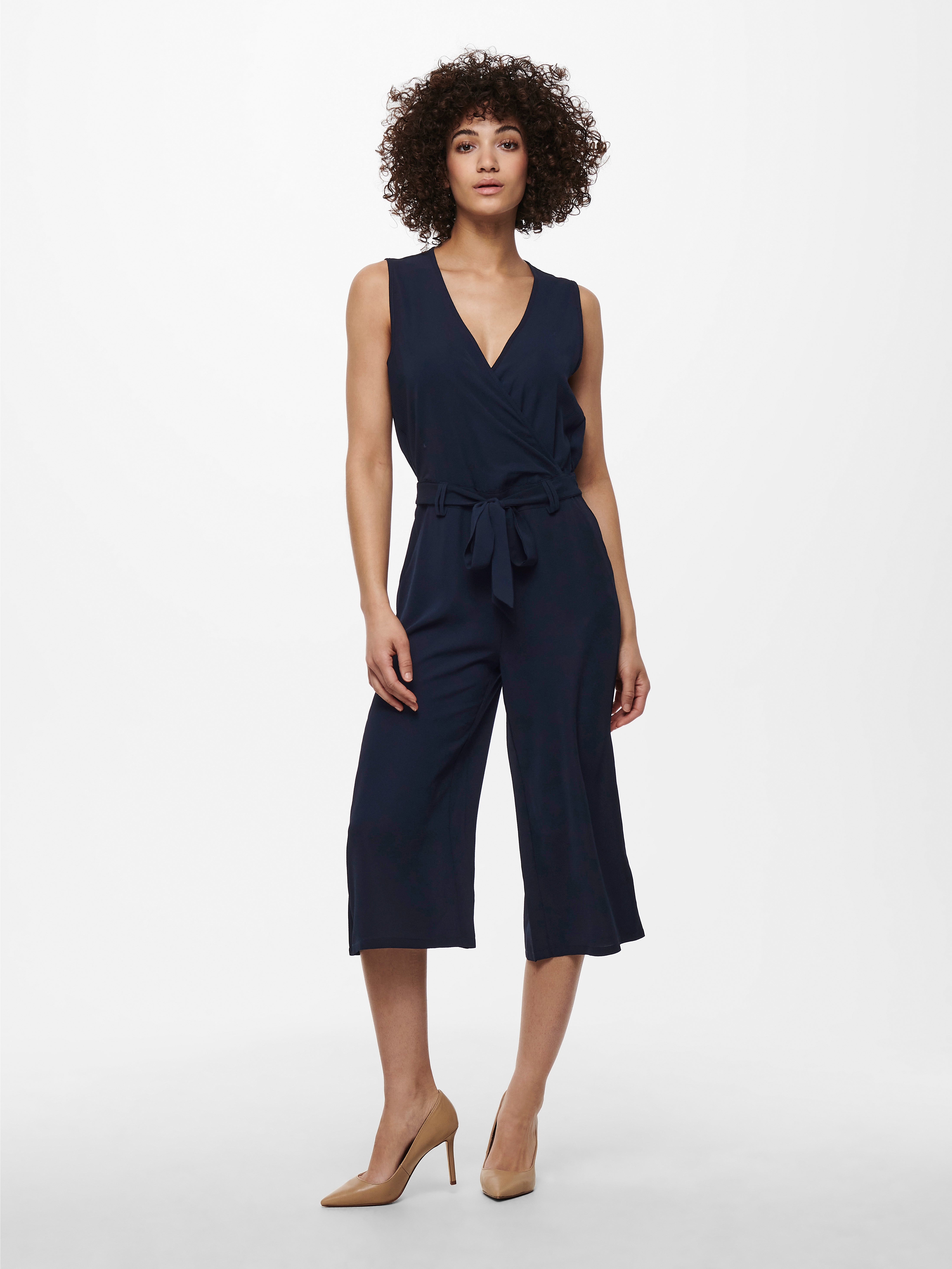 warehouse navy playsuit