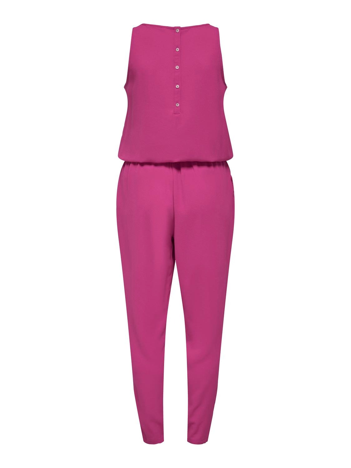 ONLY Ensfarvet Jumpsuit -Very Berry - 15236581