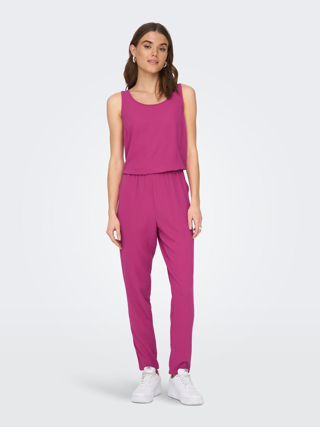 ONLY Mittlere Taille Jumpsuit -Very Berry - 15236581
