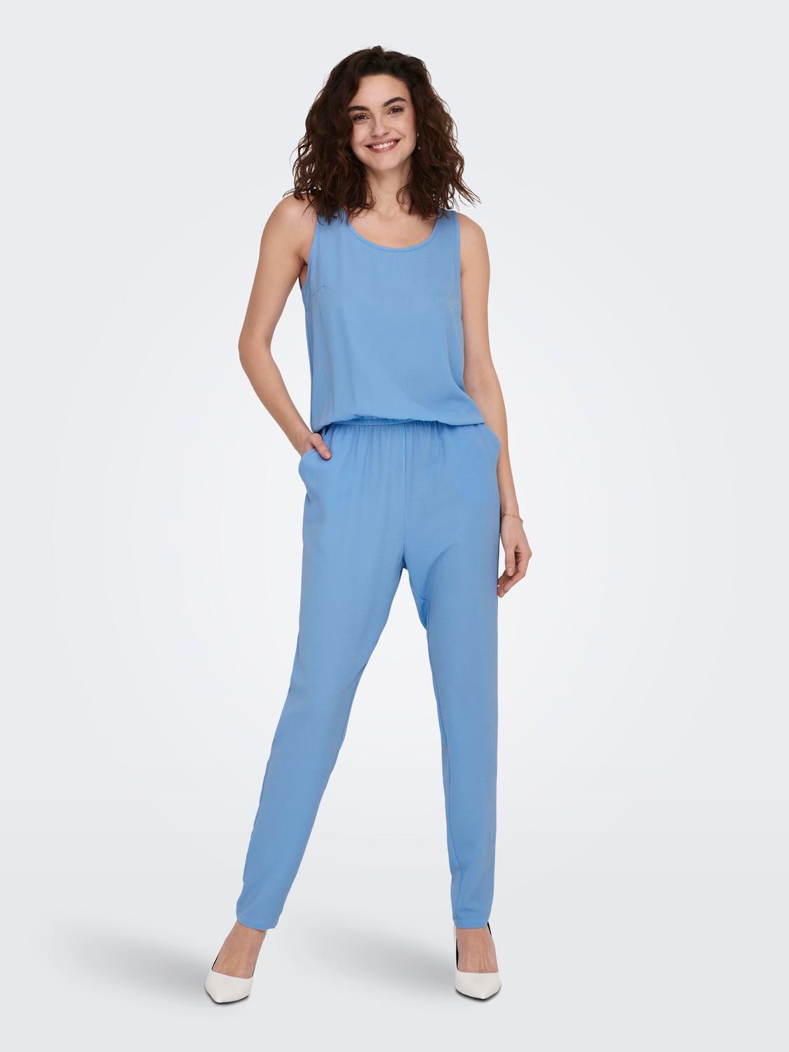 ONLY Mid waist Jumpsuit -Provence - 15236581