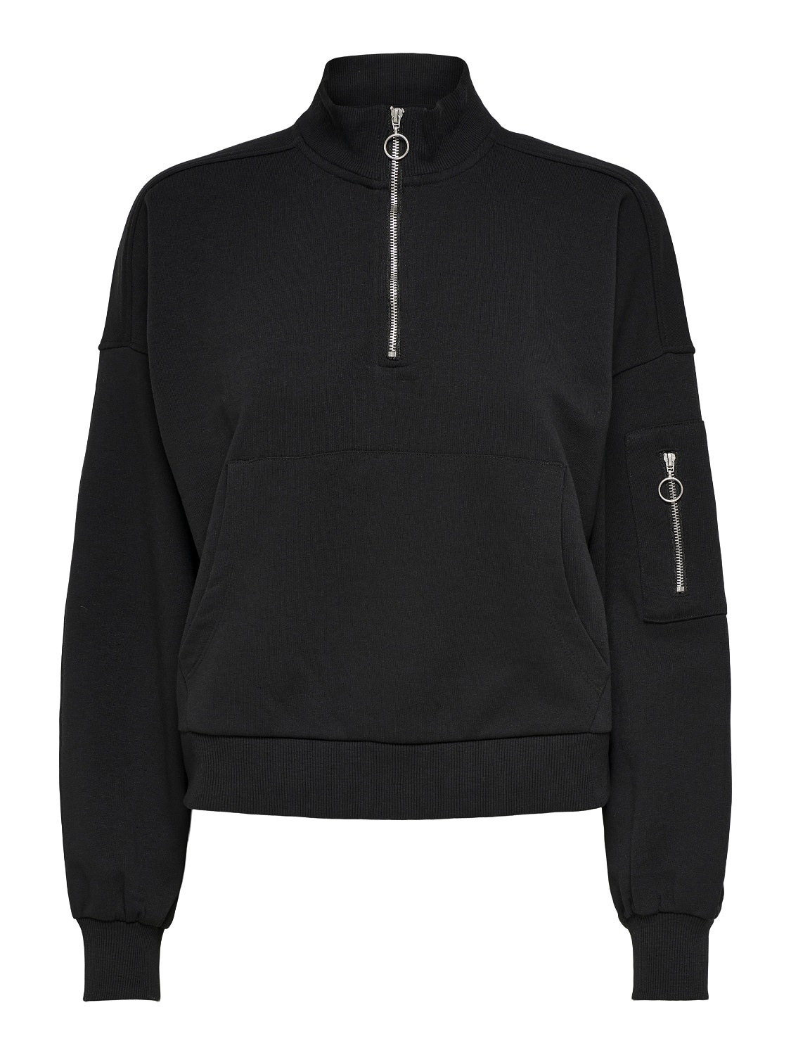 ONLY High Neck Sweatshirt -Black - 15236602
