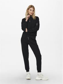 ONLY Loose Fit High neck Dropped shoulders Sweatshirt -Black - 15236602