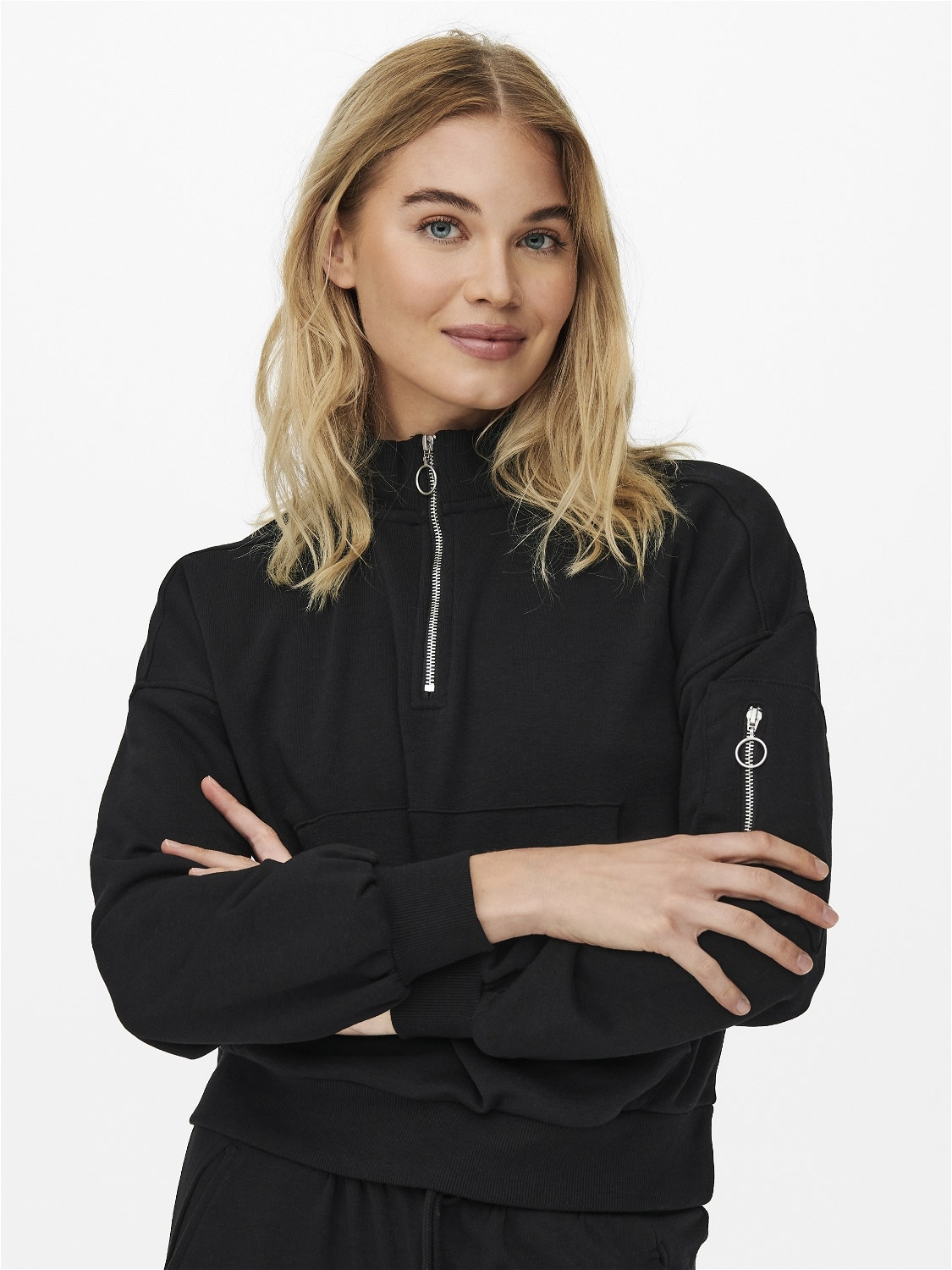 ONLY Col montant Sweat-shirt -Black - 15236602