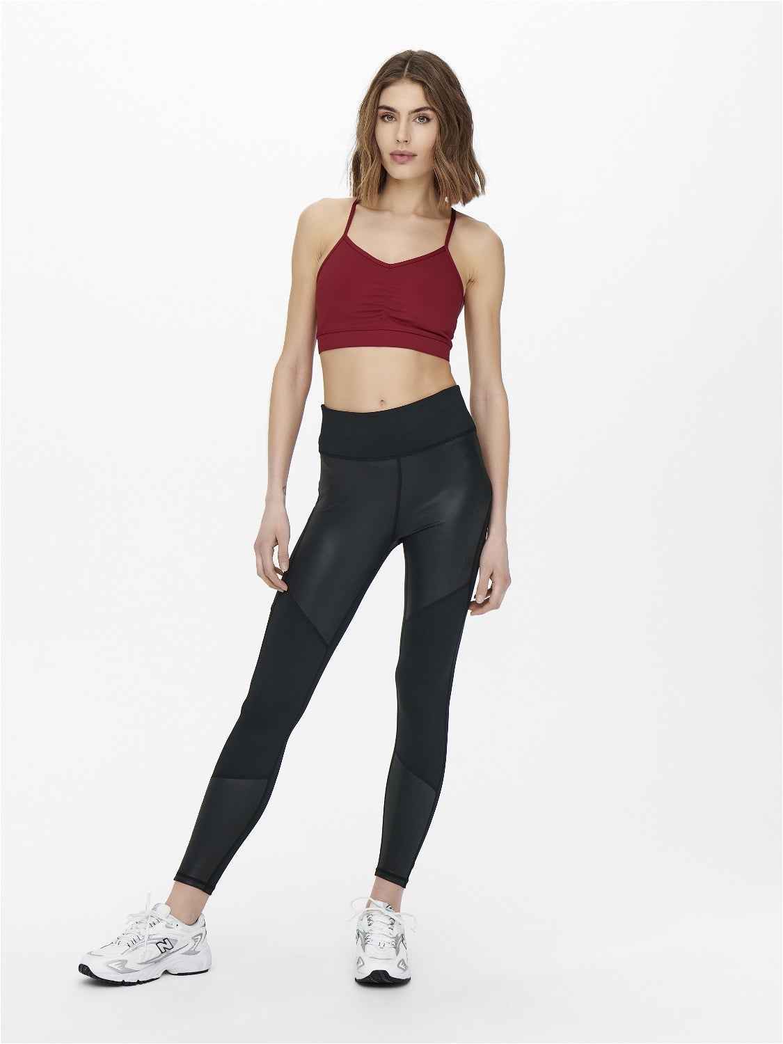 String Detail Sports Bra With Medium Support with 50% discount! | ONLY®