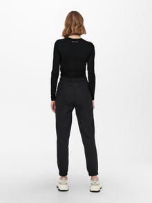 ONLY Pantalons Baggy Fit Taille haute -Black - 15236742