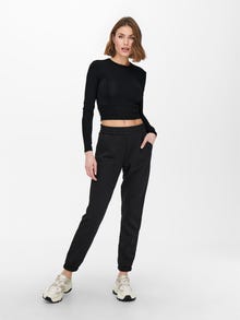 ONLY Baggy Fit High waist Trousers -Black - 15236742