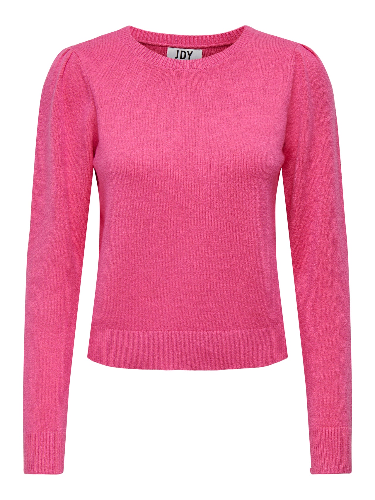 ONLY Puff sleeved Knitted Pullover -Shocking Pink - 15237060