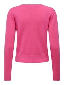 ONLY Pull-overs Col rond -Shocking Pink - 15237060