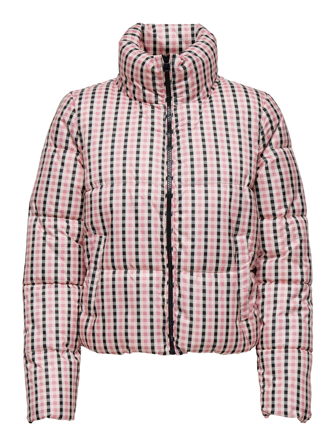 Checked Puffer Jacket with 20% discount 
