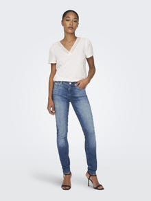 ONLY ONLSHAPE LIFE REGULAR WAIST SKINNY Jeans -Medium Blue Denim - 15237326