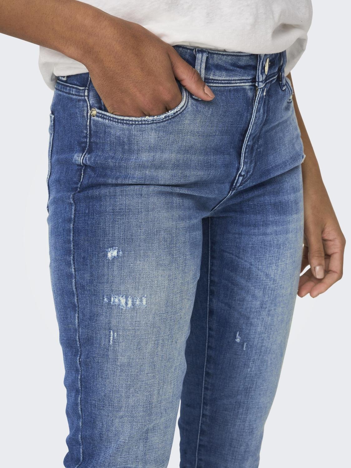 ONLY ONLShape Life Reg Skinny fit jeans -Medium Blue Denim - 15237326