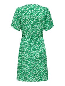 ONLY Mini kjole med v-hals -Jelly Bean - 15237382