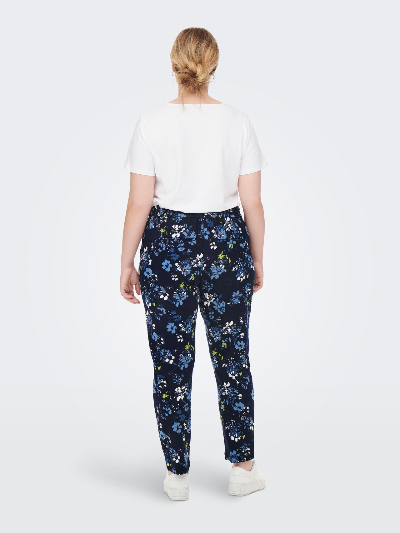 ONLY Curvy patterned classic Trousers -Night Sky - 15237446