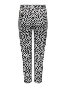 ONLY Curvy patterned classic Trousers -Black - 15237446