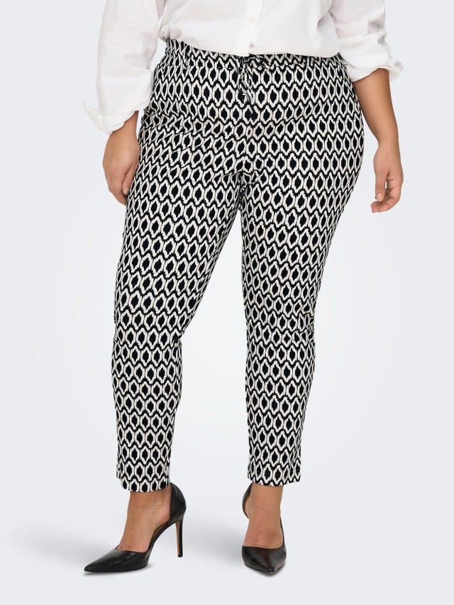 ONLY Curvy patterned classic Trousers - 15237446