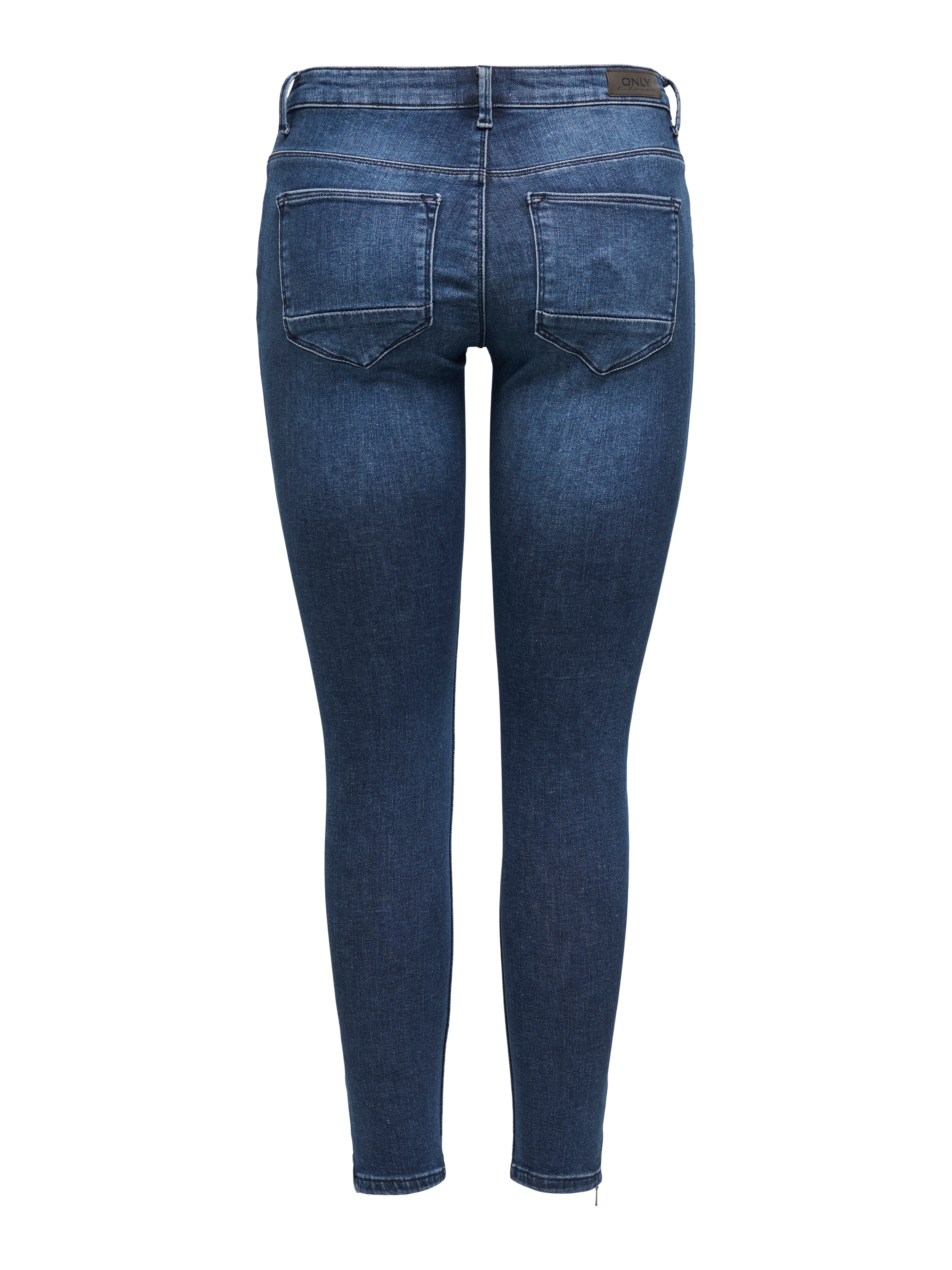 ONLKENDELL Mittlere Taille Skinny Fit Jeans | Dunkelblau | ONLY®