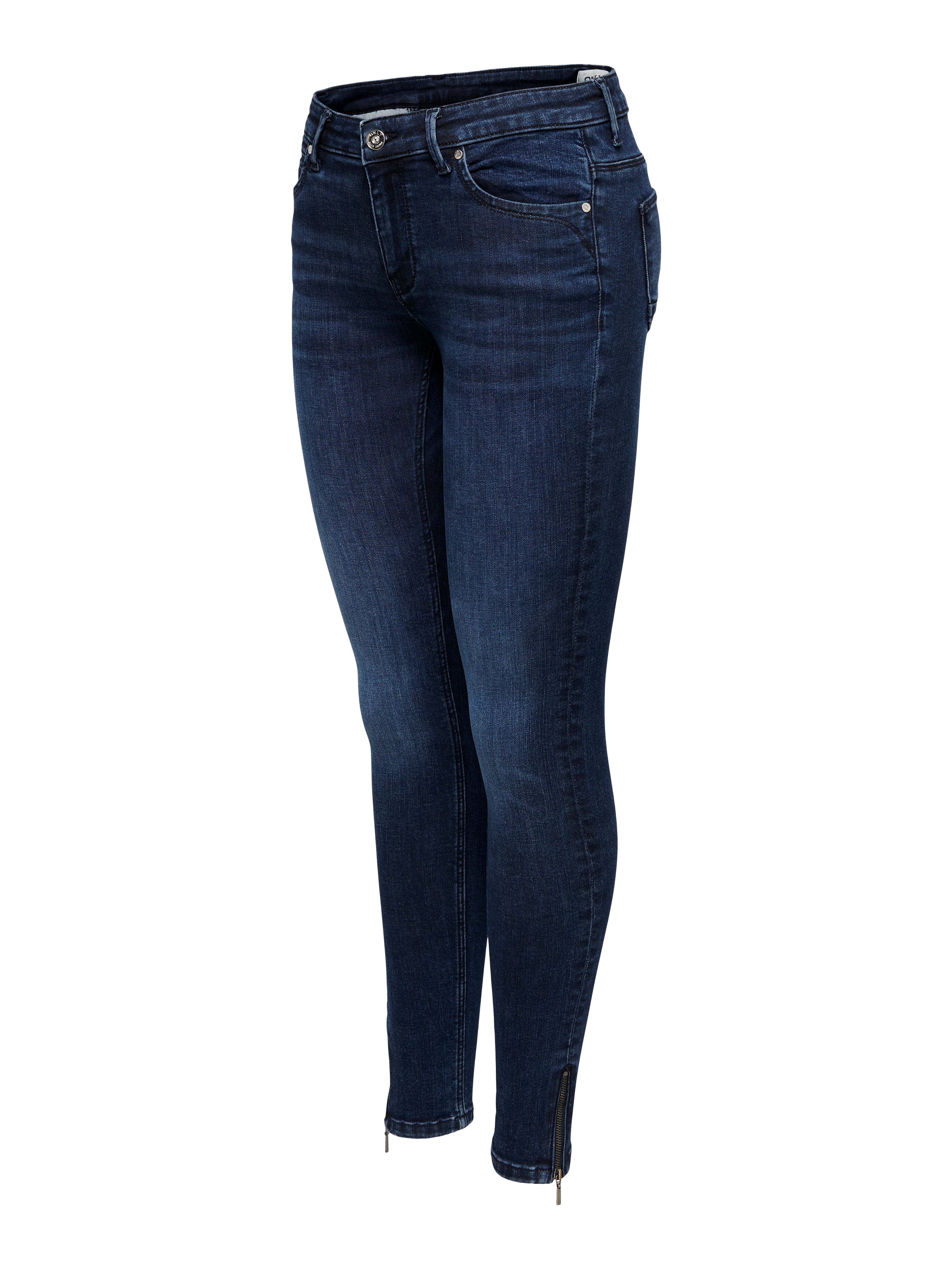 ONLKENDELL Mittlere Taille Skinny Fit Jeans | Dunkelblau | ONLY®
