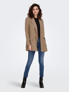 ONLY Loose Fit Reverse Blazer -Burro - 15237544