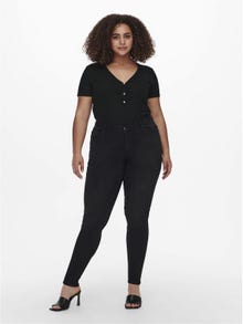ONLY Curvy CarLaola Life Reg Skinny Fit Jeans -Black Denim - 15237616