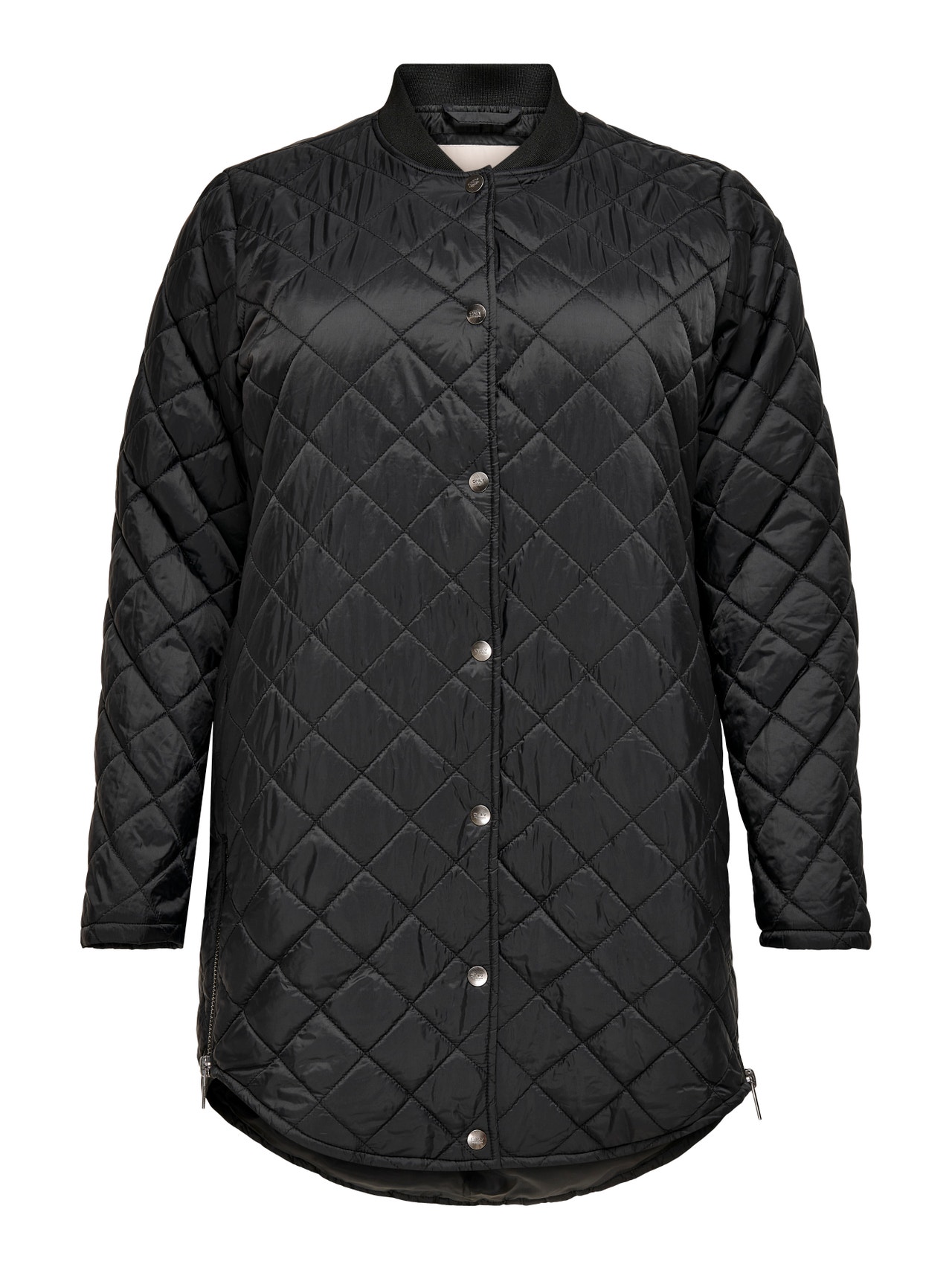 ONLY Curvy quiltet coat -Black - 15237687