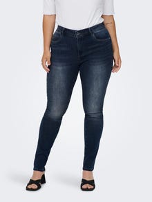 ONLY Skinny Fit Mittlere Taille Jeans -Blue Black Denim - 15237849