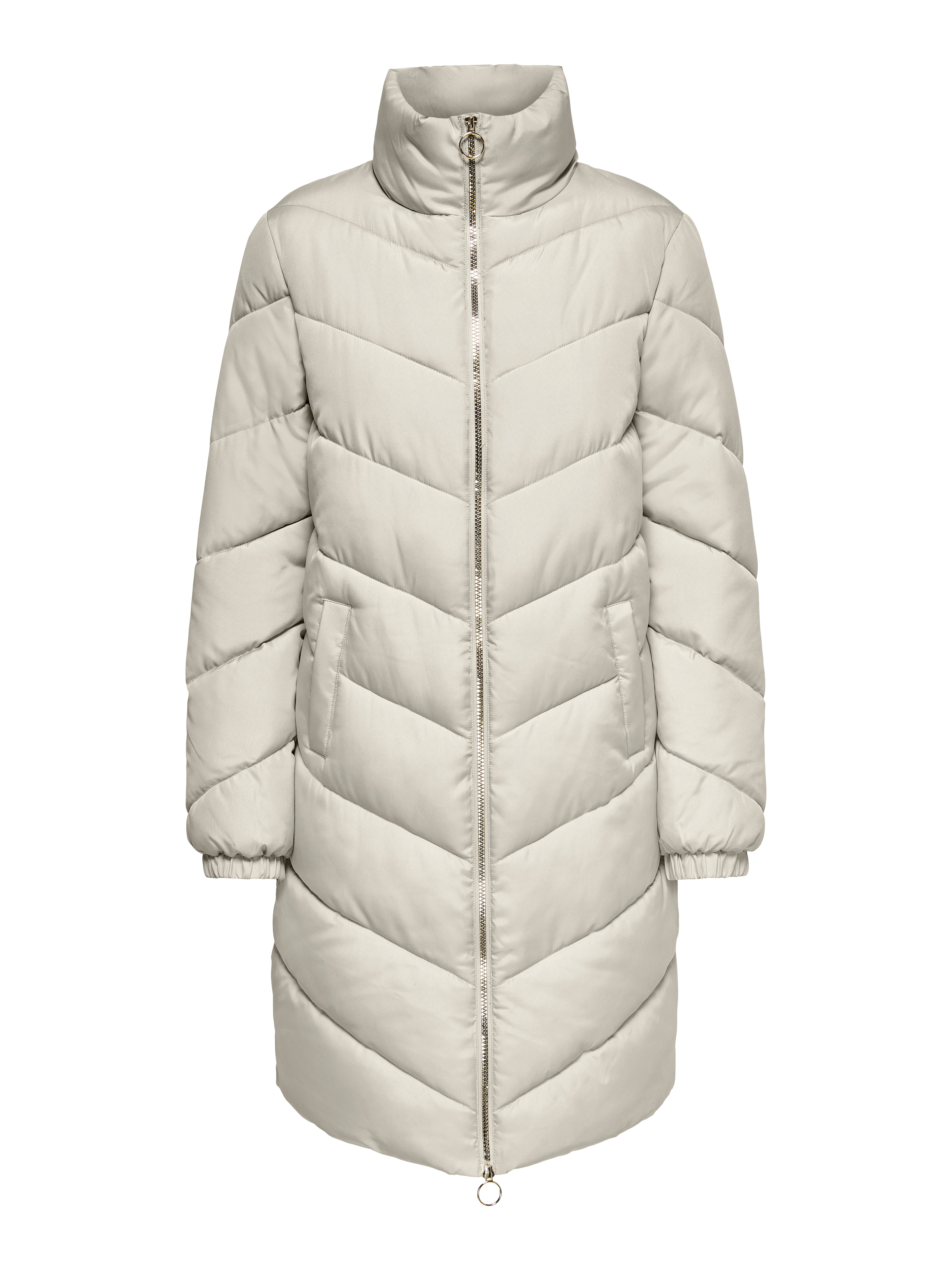 Long puffer Jacket | Light Grey | ONLY®