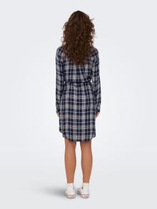 ONLY Checked Dress -Dress Blues - 15238033