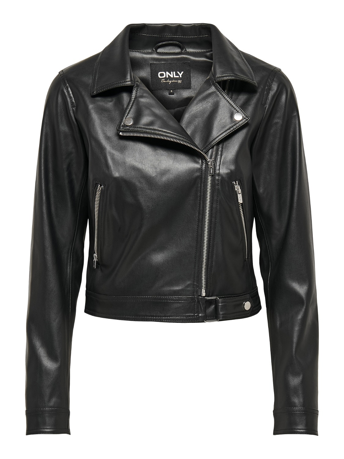 ONLY Biker Faux Leather Jacket -Black - 15238135