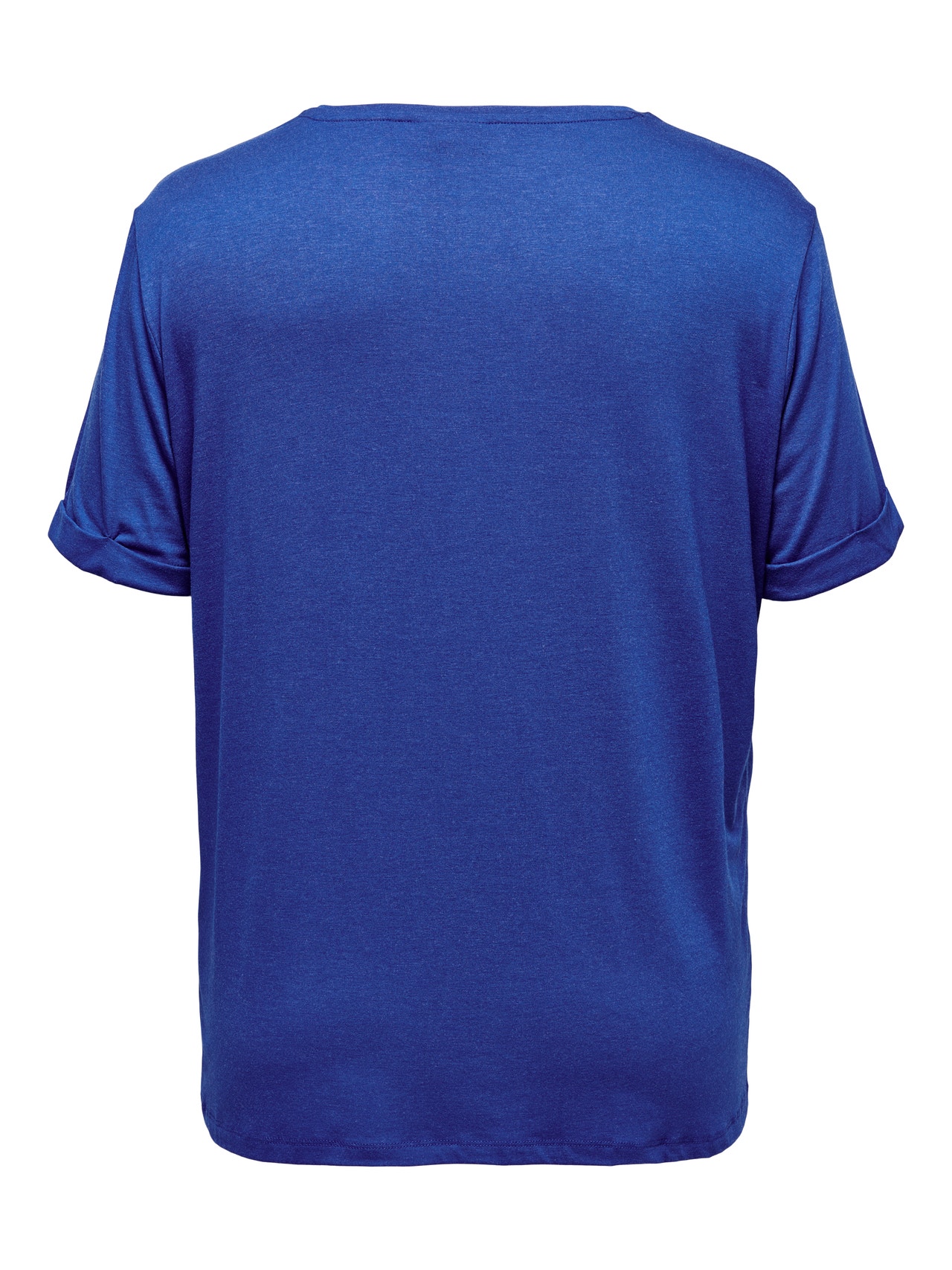 ONLY Curvy ensfarvet T-shirt -Surf the Web - 15238147
