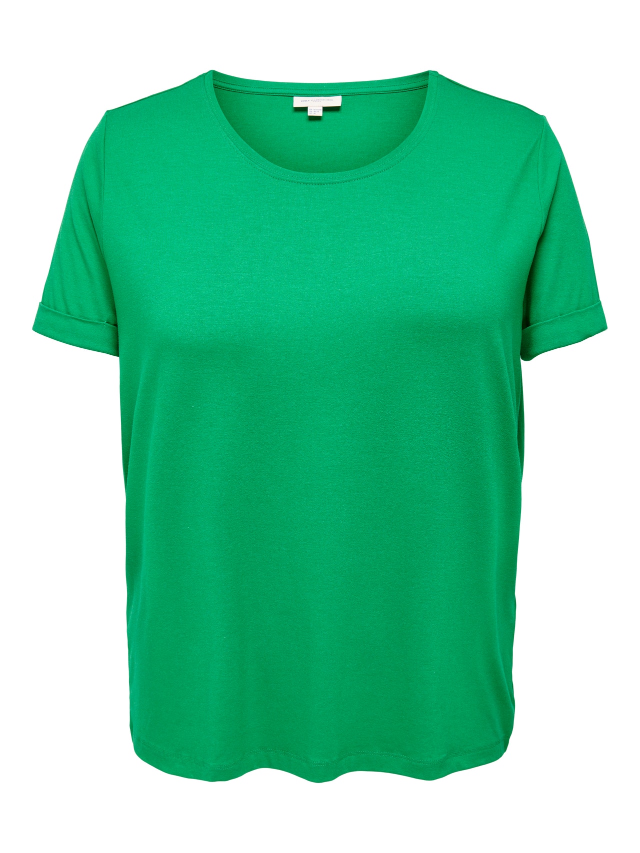 ONLY Curvy effen gekleurd T-shirt -Jolly Green - 15238147