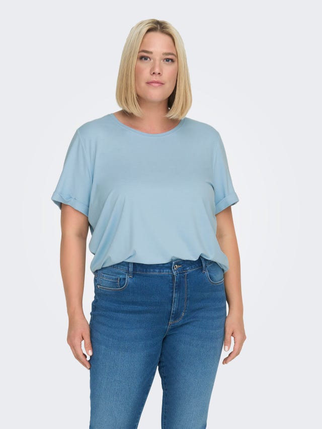 ONLY Curvy solid colored T-shirt - 15238147