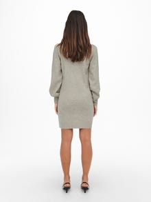 ONLY High neck Knitted Dress -Chateau Gray - 15238237
