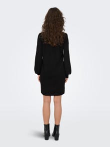 ONLY Hoge hals Gebreide jurk -Black - 15238237