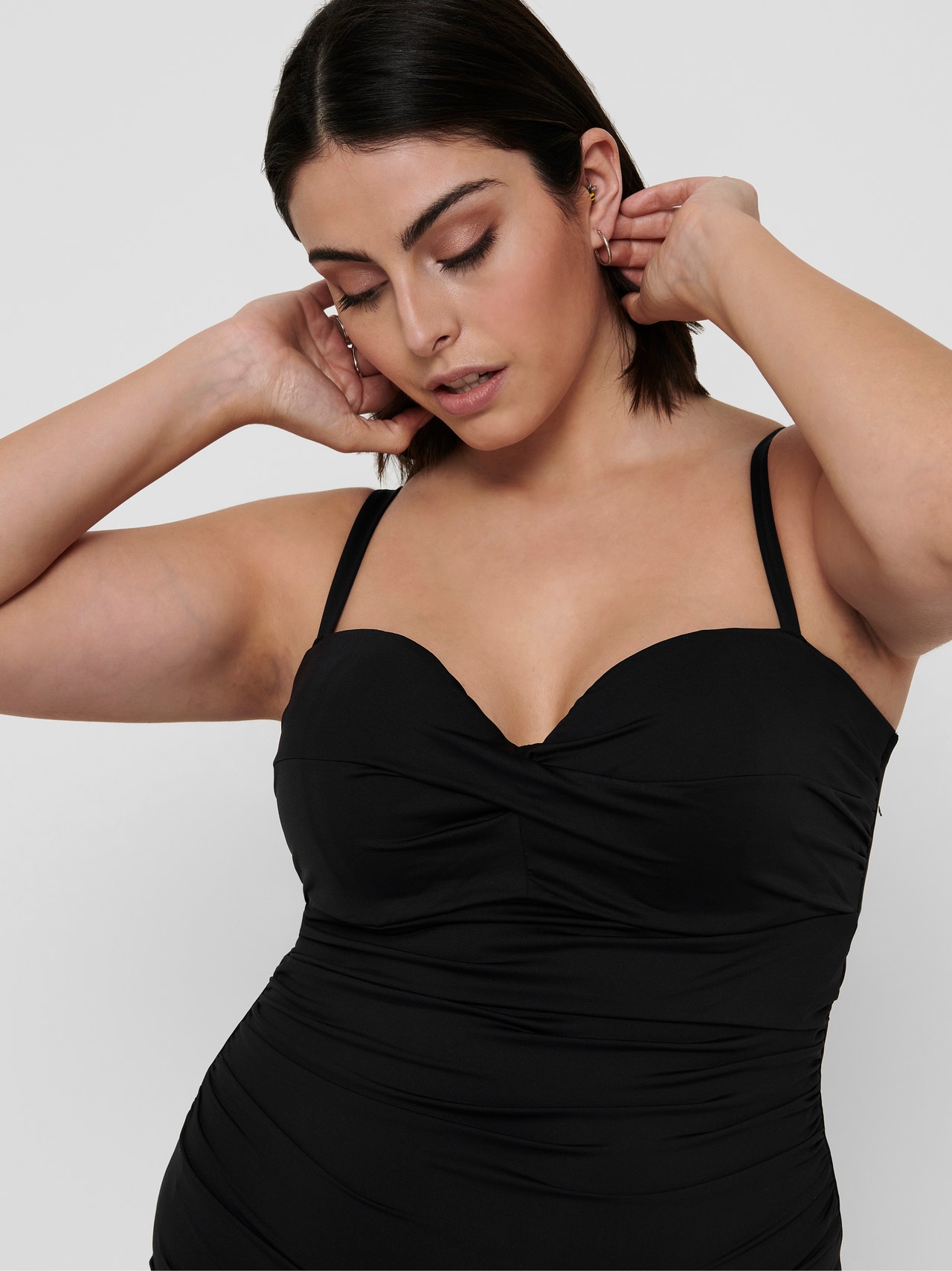ONLY Curvy shaping Swimsuit -Black - 15238241