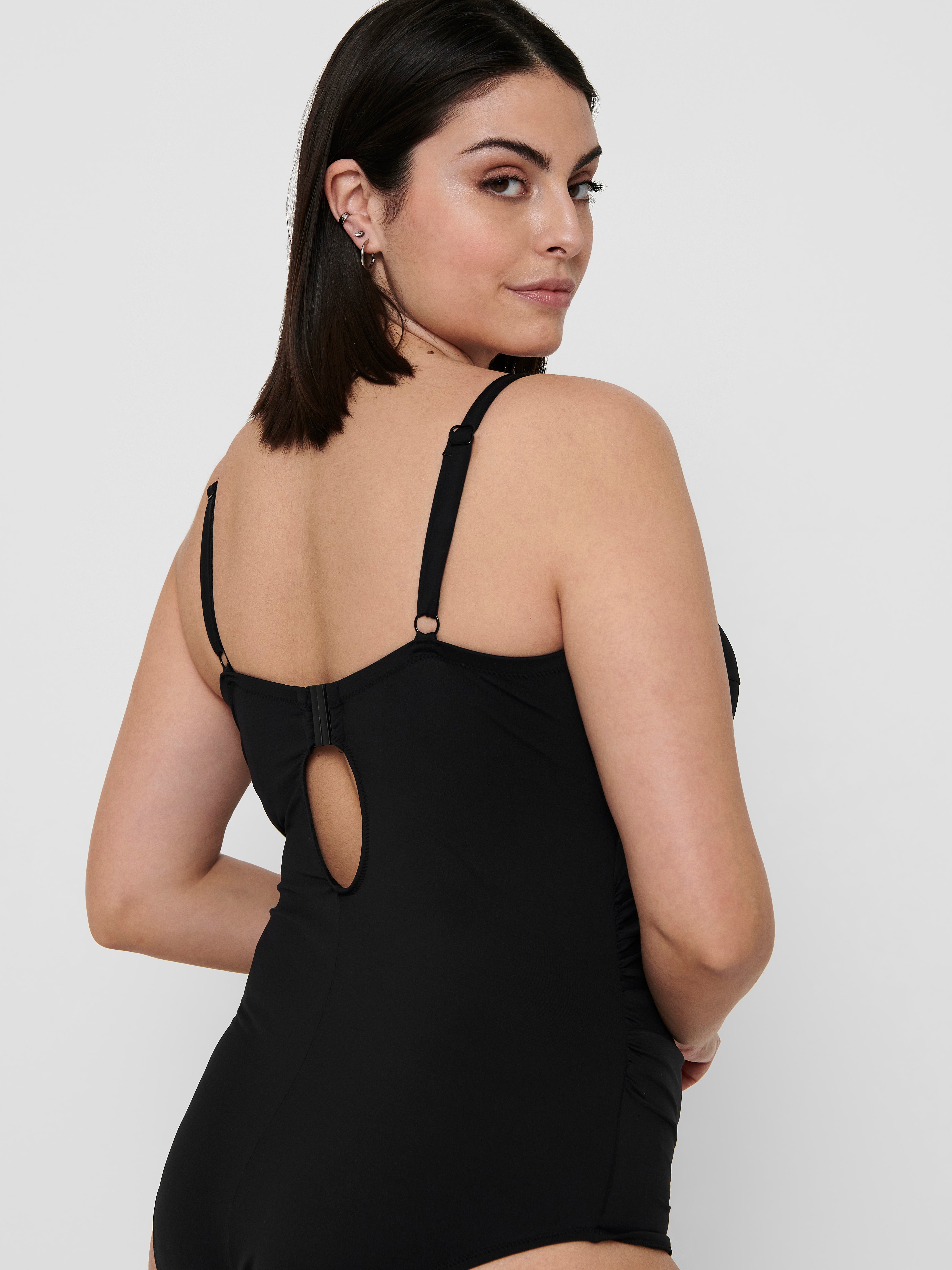 Bañador mujer negro online talla grande