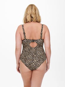 ONLY Curvy Shaping Badeanzug -Frosted Almond - 15238241