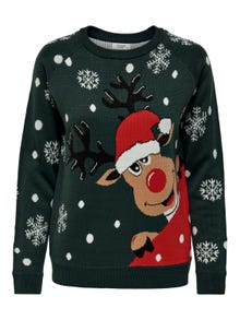 ONLY Knitted Christmas Pullover -Green Gables - 15238375