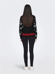 ONLY Knit Fit Round Neck Pullover -Black - 15238375