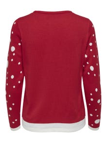 ONLY Knit fit O-hals Pullover -True Red - 15238375