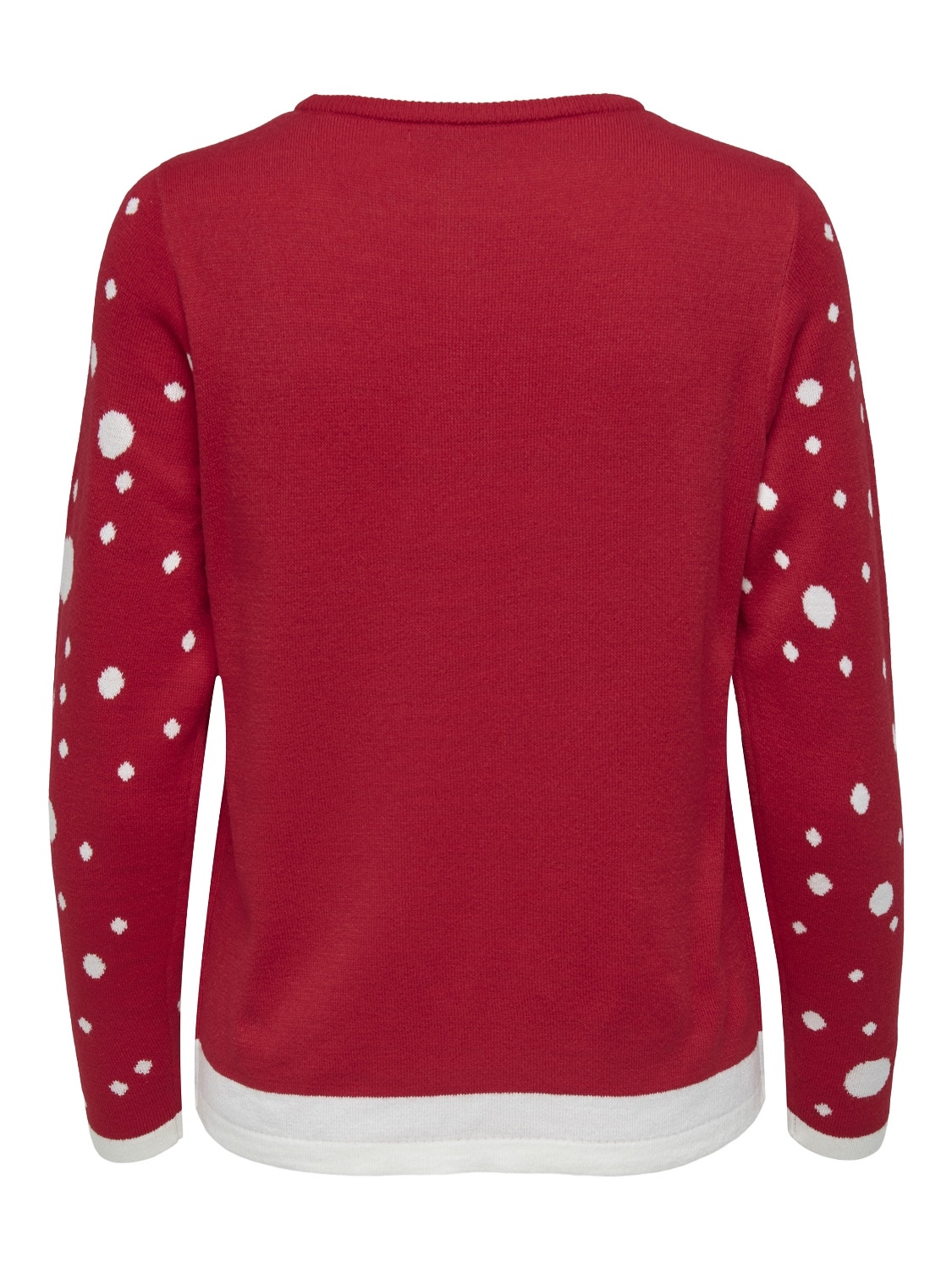 ONLY Pull-overs Knit Fit Col rond -True Red - 15238375