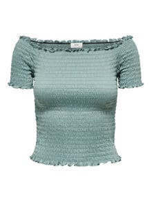 ONLY Regular Fit Off Shoulder Top -Chinois Green - 15238561