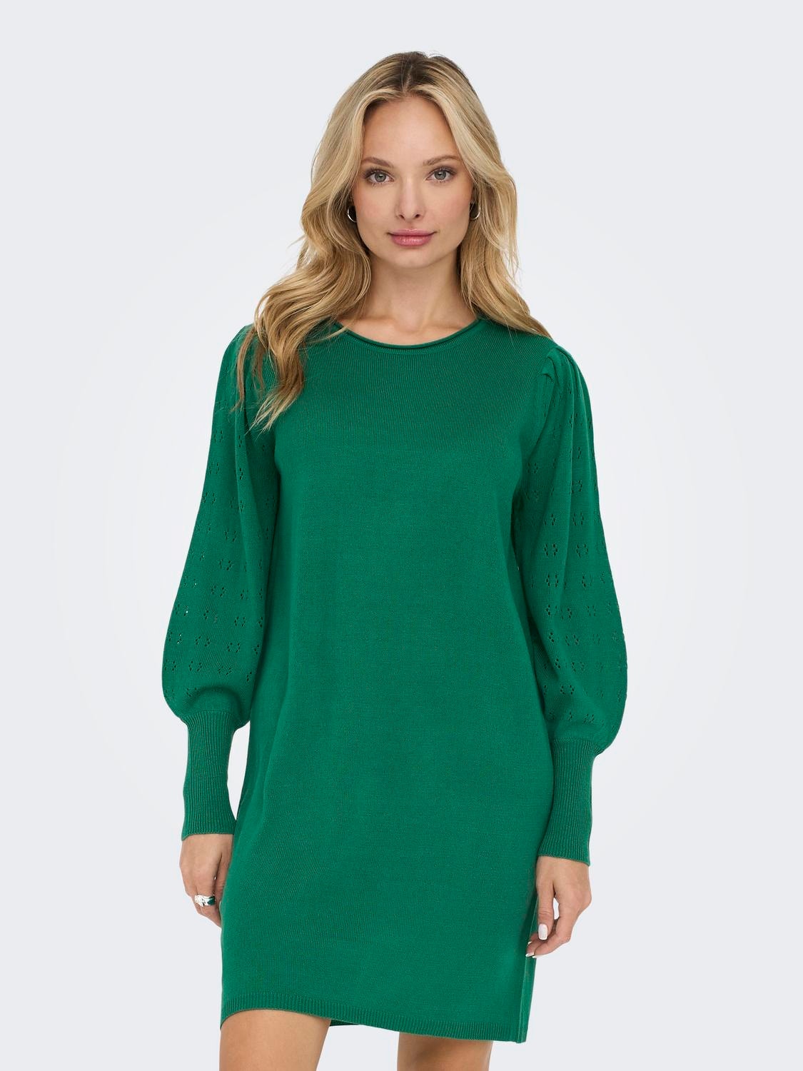 Langærmet kjole | Mellemgrøn | ONLY®