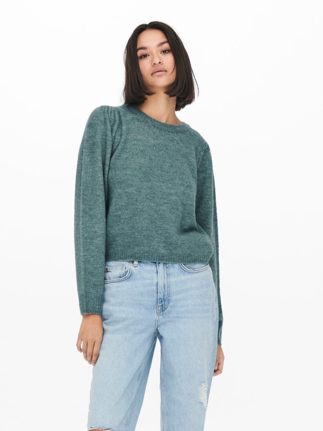 ONLY Solid Colored Knitted Pullover - 15238742