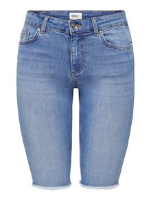 ONLY Normal passform Medelhög midja Shorts -Light Blue Denim - 15239030