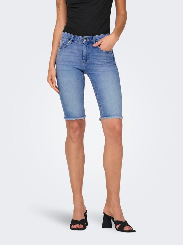 ONLY Long denim shorts with mid waist - 15239030