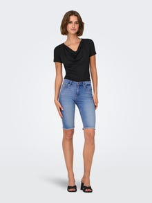 ONLY Shorts Regular Fit Taille moyenne -Light Blue Denim - 15239030