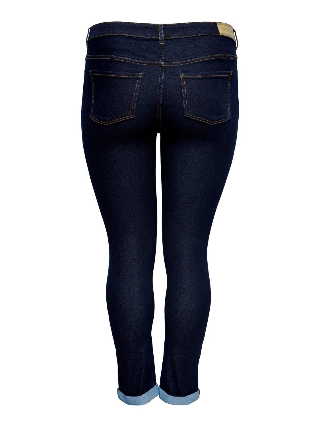 ONLY Curvy CarVicky life reg Slim fit-jeans -Dark Blue Denim - 15239071