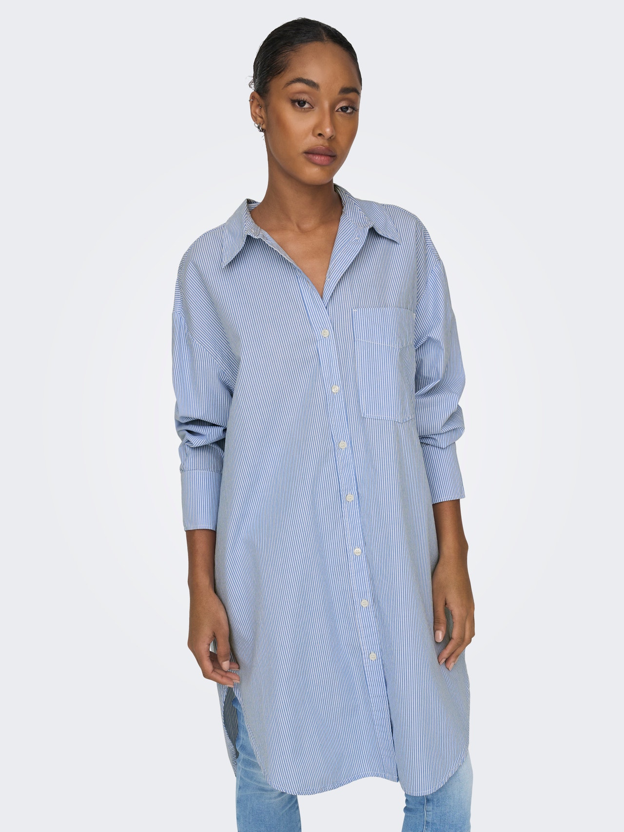 Long Shirt With 3/4 White ONLY® | | Sleeves
